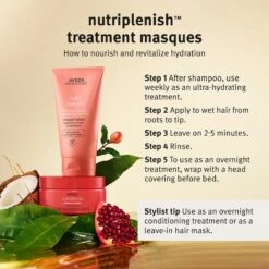 Aveda Nutriplenish™ Masque Light Moisture -Kérastase Boutique aveda nutriplenish masque light moisture soin leger nourrissant pour cheveux normaux a legerement secs hydratant 3